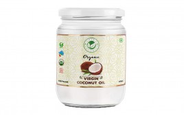 Erika Organics Orgnaic Virgin Coconut Oil   Glass Jar  475 millilitre